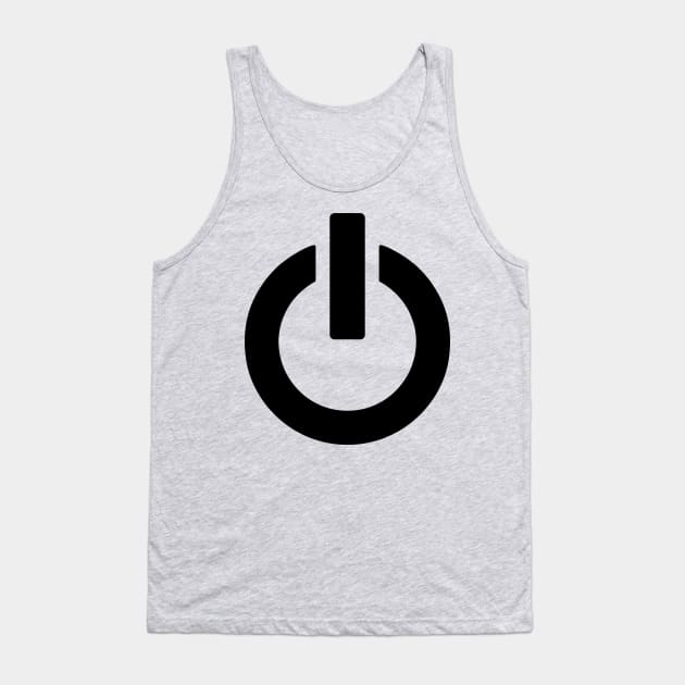 Power Button (black) Tank Top by XOOXOO